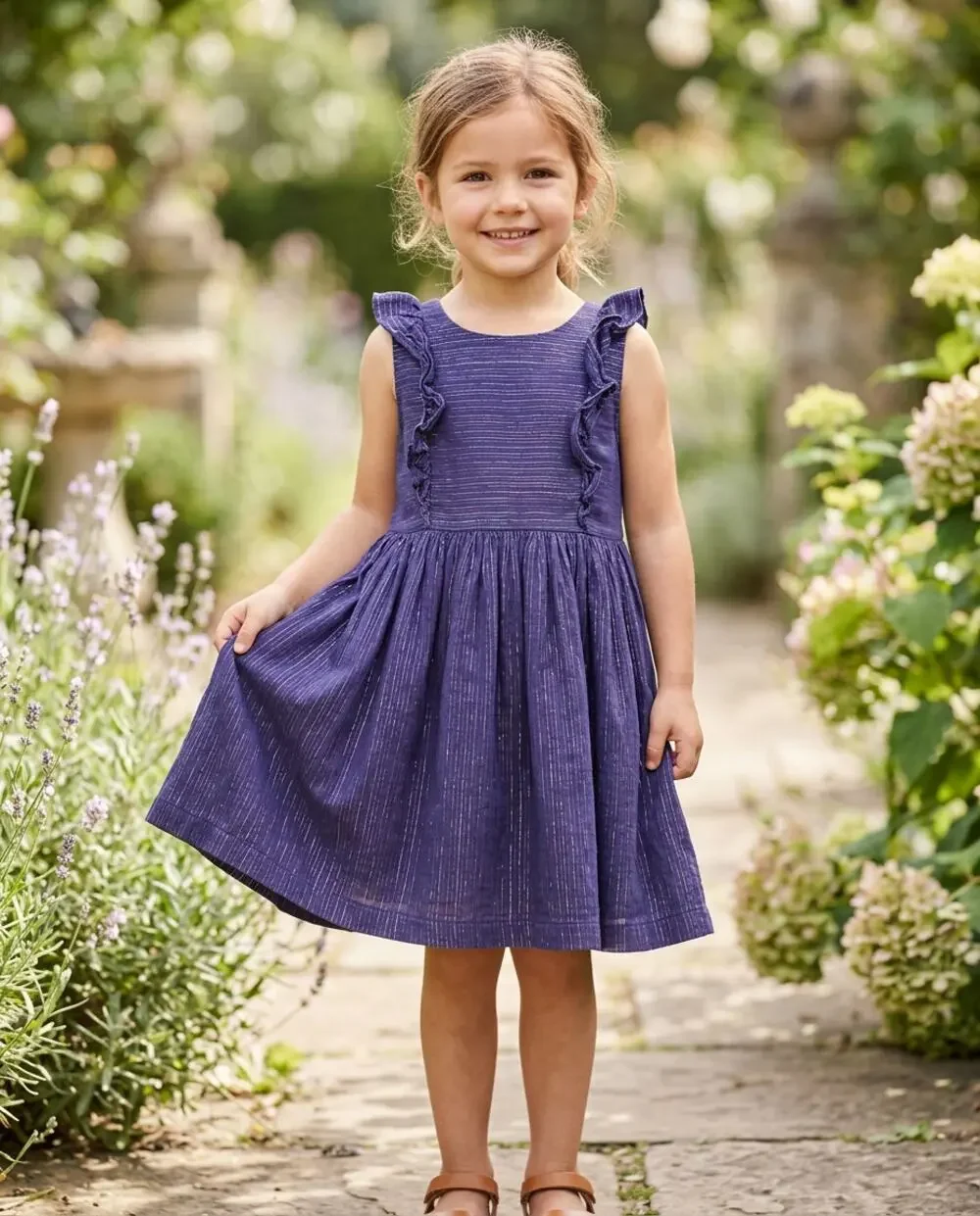 gymboree birthday dress Party Little Girls 5 Purple Metallic ruffles sleeveless glitter Size:US 0 / UK 2 / EU 30 making this season one WH2023 The Minimalist '90s Midi